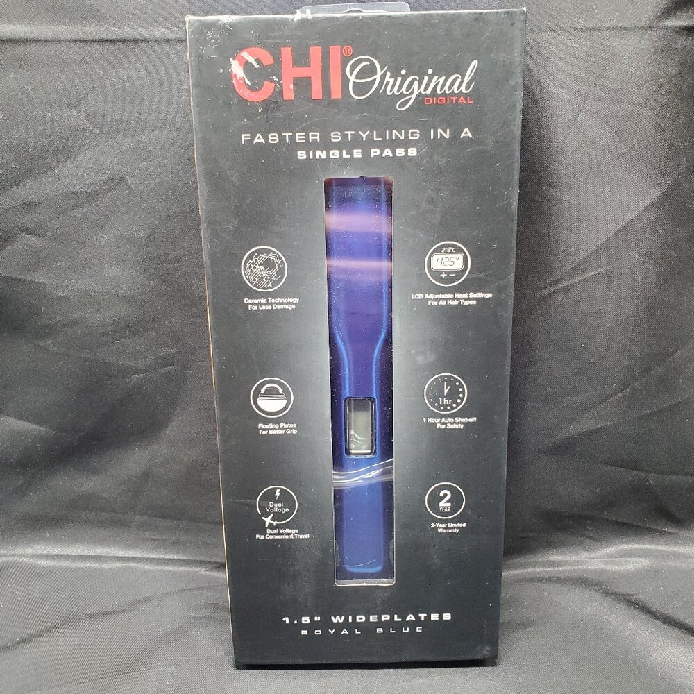BNIB CHI Blue Original Hair Straightener Styling Wand